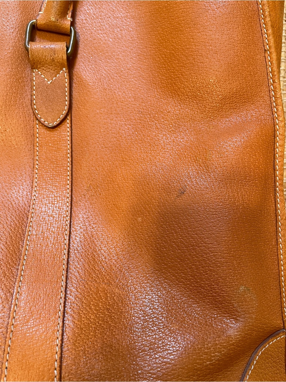 Vintage Brown  Polo Ralph Lauren Heritage tumbled leather tote - Picture 4 of 14